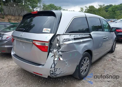 2013 Honda Odyssey Ex-L from USA, damaged, VIN 5FNRL5H69DB077610